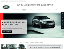 Tablet Screenshot of guysalmon.stratford.landrover.co.uk