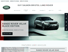 Tablet Screenshot of guysalmon.bristol.landrover.co.uk