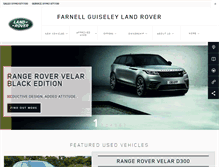 Tablet Screenshot of farnell.guiseley.landrover.co.uk