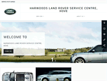 Tablet Screenshot of harwoods.hove.landrover.co.uk