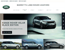 Tablet Screenshot of barretts.ashford.landrover.co.uk
