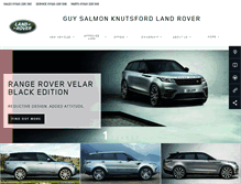 Tablet Screenshot of guysalmon.knutsford.landrover.co.uk