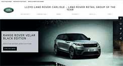 Desktop Screenshot of lloyd.carlisle.landrover.co.uk